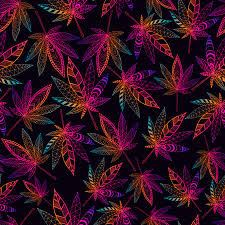 Bright Hallucinogenic Trippy Fantastic Cannabis Leaves Rainbow Royalty Free Cliparts Vectors And Stock Illustration Image 151133669