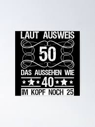Feiern sie mit freude, lustigen geschenken und edlen präsenten. Lustig 50 Geburtstag Geschenk Mann Frau 50 Jahre Poster Von Victorias Art Redbubble