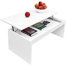 Comifort Couchtisch Elevable Moderne Couchtisch Esszimmer Oder Wohnzimmer 1 02 X 50 2 X 43 52 Weiss Ama Couchtisch Mit Schublade Couchtisch Kleiner Couchtisch
