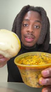 Eating Fufu Mukbang with Egusi Soup: A Delicious Nigerian Experience