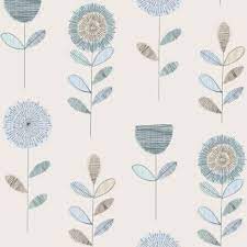 Fresco Sketch Floral Wallpaper Duck Egg Homebase Pink Floral Wallpaper Floral Wallpaper Yellow Wallpaper