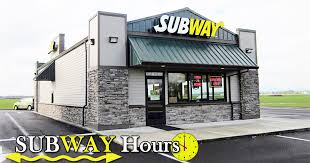 Most subways are open between 7 am and 9:30 pm on most days. Subway Hours Of Working Breakfast Lunch Hours Holiday Schedule