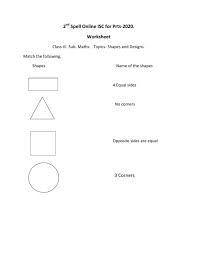 Use these preschool printable pages to help kids will enjoy learning shapes with these preschool worksheets at kidslearningstation.com. Shapes And Designs Interactive Worksheet