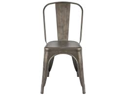 The steel frame chair features a wooden seat and is extra sturdy for years of comfort for everyone. Furmax Metal Dining Chairs Indoor Outdoor Patio Chicken 18 Inch Seat Height Trattoria Chic Bistro Cafe Side Stackable Set Of 4 Gun Newegg Com