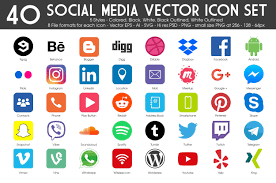 Black And White Contacts Icon 40 Icons Social Media Vector Pack Icon Set Vector Graphic Designer Portfolio Icon Set