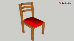 Shop for wooden chairs at walmart.com. Wooden Chair With Red Cushion 3d Warehouse