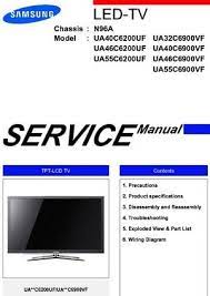 Samsung Tv Manual For Service And Repair Led Tv Tv Services Samsung