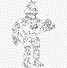 Opens in a new window; Ightmare Chica In Progress Nightmare Chica Coloring Pages Png Image With Transparent Background Toppng