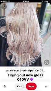 Favorite New Redken Color Lavender Ice 10vv In 2021 Redken Color Redken Long Hair Styles