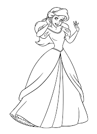 The Little Mermaid Ariel Wears A Beautiful Princess Dress Star wars coloring pages han solo. ariel wears a beautiful princess dress