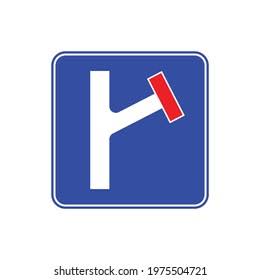 No Through Road Sign Vector Illustration Stock Vector (Royalty Free)  1975504721 | Shutterstock