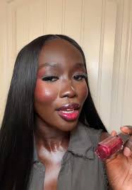 @Fenty Beauty fuchsia flex #blackgirlmakeup #darkskinmakeup #grwm