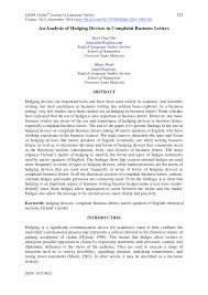 This means he gets physical possession of the goods but you keep legal title. Pdf An Analysis Of Hedging Devices In Complaint Business Letters