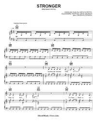 What doesn't kill you makes you stronger can go two ways. Stronger Sheet Music Kelly Clarkson What Doesn T Kill You Sheetmusic Free Com