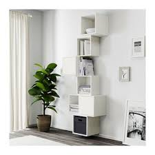 Eket Vaggmonterad Skapkombination Vit Bredd 80 Cm Ikea Eket Ikea Eket Wall Mounted Cabinet