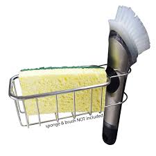 Maybe you would like to learn more about one of these? 2 In 1 In Sink Sponge Holders And Brush Sink Caddy Detachable Stainless Steel Kitchen Sink Organization Basket For Sponges Scrubbers Dish Brushes No Suction Cup Or Magnetic Strong Adhesive
