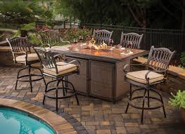 The tabletop is square and has an edge on it where you can set drinks when you are sitting outside. The Most Glamorous Fire Pits In The World Fire Pit Table Set Fire Pit Sets Fire Pit Table