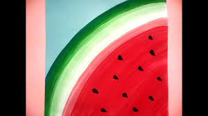 Hi today i listed cute things to paintings for you and your artwork. Watermelon Slice Painting Youtube