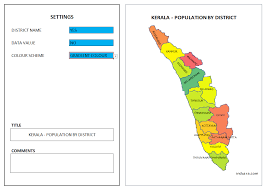 Our base includes of layers administrative boundaries like state boundaries, district boundaries, tehsil/taluka/block boundaries. Kerala Heat Map By District Free Excel Template For Data Visualisation Indzara