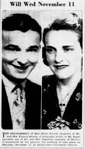 Groulx Laramee wedding announcement