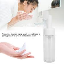 Amazon.com: Facial Cleansing Foam Bottle, Empty Facial Cleansing Foam  Refillable Bottle Soap Dispenser Shampoo Cosmetic Lotion Empty Bottle Foam  Brush ...