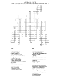»italian crossword puzzles with solutions »german crossword puzzles for adults »free printable crossword puzzles spanish with solutions »printable. Old School Disney Movies Crossword Puzzle Jordandene