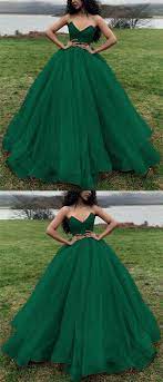 Dark Green Ball Gown Wedding Dresses Green Wedding Dresses Ball Dresses Puffy Wedding Dresses