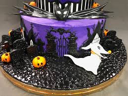 Cakes with character nightmare before christmas cake. The Nightmare Before Christmas Theme 1st Birthday Cake Skazka Desserts Bakery Nj Custom Birthday Cakes Cupcakes Shop