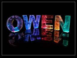 The Name Owen In 3d Coloured Lights Owen Color Names