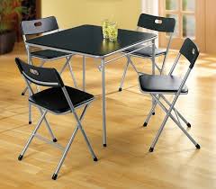 Dining Sets 5 Pieces Black Card Table And Chairs Small Table And Chairs Table And Chair Sets