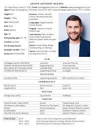 Print on good paper, 24 lb. Acting Cv Template With Example Content Free Microsoft Word
