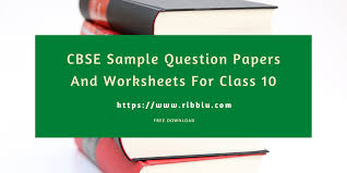 Cbse Sample Question Papers And Worksheets For Class 10 In 2020 Sample Question Paper Question Paper Sample Paper