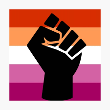 BLM Fist Lesbian Flag 