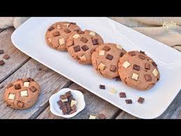Recette Cookies 3 Chocolats Youtube Cookies Recette Cookies Et Biscuits 3 Chocolat