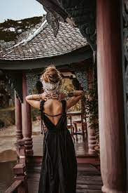 Black Wedding Dress Black Bohemian Dress Organic Maxi Etsy In 2020 Boho Bohemian Dress Black Boho Dress Black Bohemian Dress