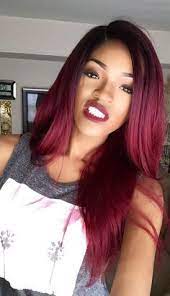 Ombre Remy Human Hair 1b Burgundy Straight Burgundy Hair Hair Styles Ombre Hair Extensions