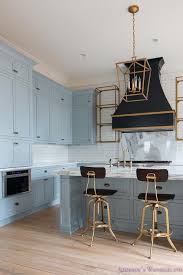 Black And Gold Kitchen Cabinets Hood In Sherwin Williams Inkwell Vintage Modern Kitchen Black Kitchens Black Kitchen Cabinets