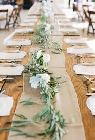 Wedding Flowers Bouquets Burlap Wedding Table Branches Wedding Decor Burlap Table Runners Wedding