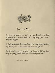 To Love You Lang Leav Lang Leav Best Love Quotes Lang Leav Poems