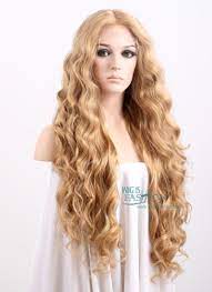 Wavy Golden Blonde Lace Front Synthetic Wig Lf244 Blonde Lace Front Wigs Lace Front Wigs Long Hair Styles
