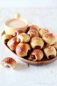 Remove the pretzel dog from the water and place them on the prepared. Pretzel Dog Bites With Beer Cheese Dip Thenoshery Com