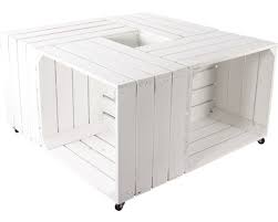 Weißer couchtisch halnien mit glasplatte aus kiefer massivholz. Vintage Couchtisch Weiss Auf Rollen 81x44x81 Cm Bei Hornbach Kaufen