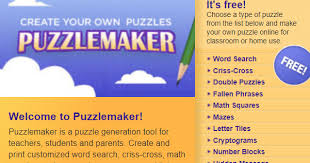 Create random puzzles using your own words list with solutions. Puzzle Maker