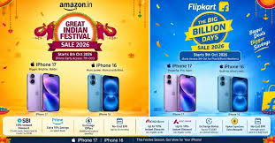Amazon Great Indian Festival and Flipkart Big Billion Days Sale: iPhone 17, iPhone 16 and iPhone 15 Deals Compared