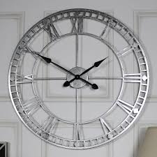 Ophthalmologist, optometrist or optician large clock. Extra Large Silver Skeleton Wall Clock