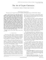 View all details and information about the crypto currency rate in pakistan. Pdf The Art Of Crypto Currencies A Comprehensive Analysis Of Popular Crypto Currencies