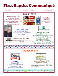 First Baptist Communiqué