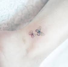 80 Adorable Ankle Tattoos That All Deserve Oscars Straight Blasted Butterfly Tattoos For Women Ankle Tattoos Butterfly Ankle Tattoos