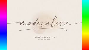 Free abc print dotted font. Calligraphic Fonts Modern Line Handwritten Font Youtube