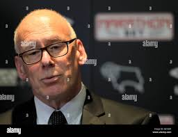 derby County chairman Mel Morris during the Sky Bet Championship match at  Pride Park, Derby Stock Photo